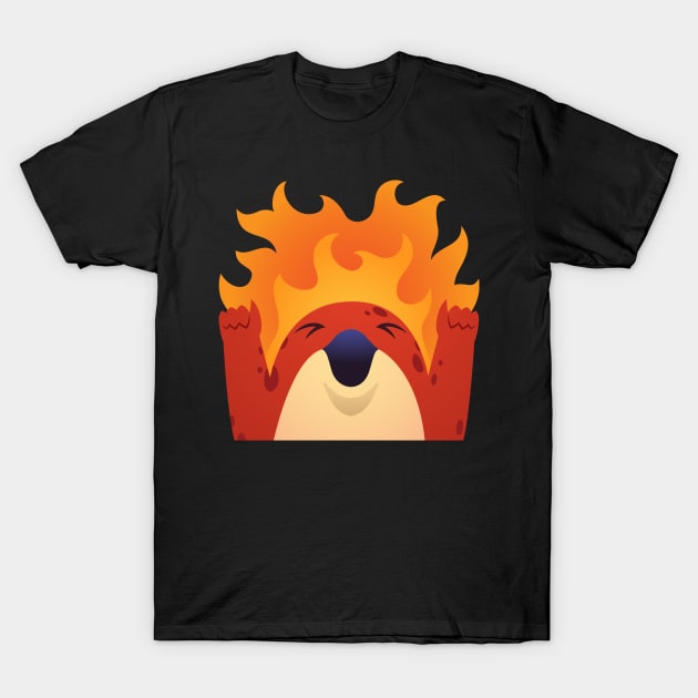 Quaggan Fire T-Shirt by AuroraPeachy